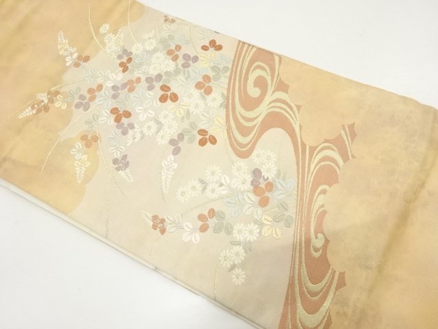 JAPANESE NAGOYA OBI / WOVEN KIKU